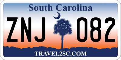 SC license plate ZNJ082