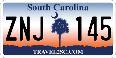 SC license plate ZNJ145
