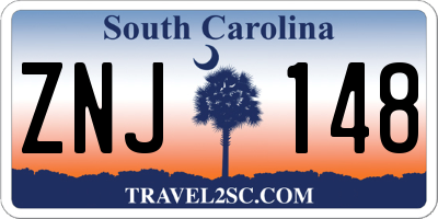 SC license plate ZNJ148