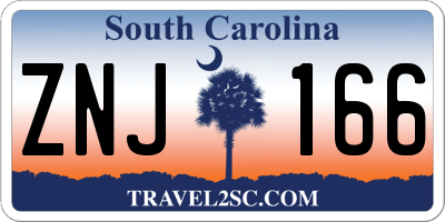 SC license plate ZNJ166