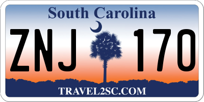 SC license plate ZNJ170