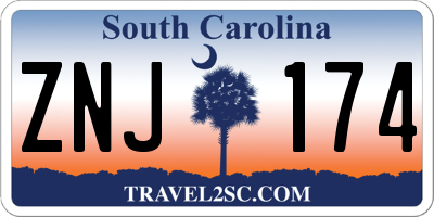 SC license plate ZNJ174