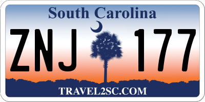 SC license plate ZNJ177