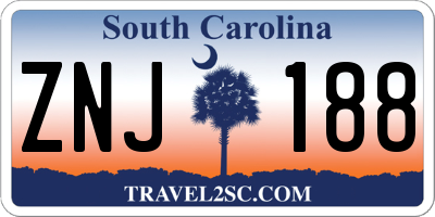 SC license plate ZNJ188