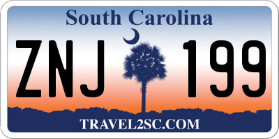 SC license plate ZNJ199