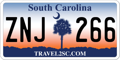 SC license plate ZNJ266