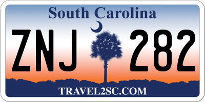 SC license plate ZNJ282