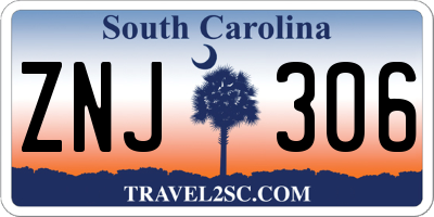 SC license plate ZNJ306