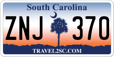 SC license plate ZNJ370