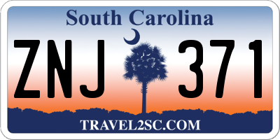 SC license plate ZNJ371