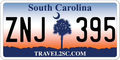 SC license plate ZNJ395