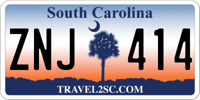 SC license plate ZNJ414