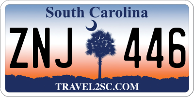 SC license plate ZNJ446