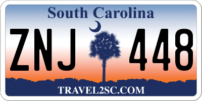 SC license plate ZNJ448