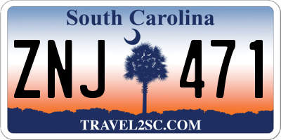 SC license plate ZNJ471