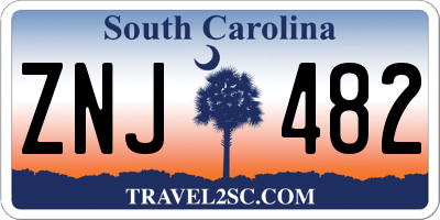 SC license plate ZNJ482