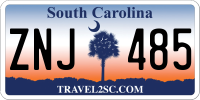 SC license plate ZNJ485