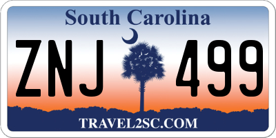SC license plate ZNJ499