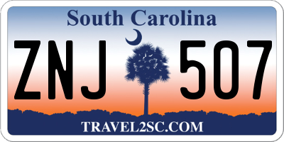 SC license plate ZNJ507