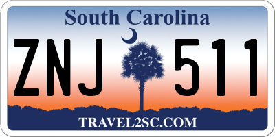 SC license plate ZNJ511