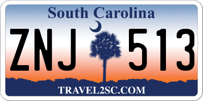 SC license plate ZNJ513