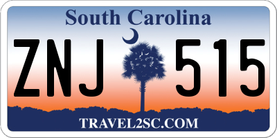 SC license plate ZNJ515