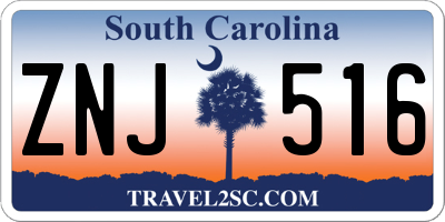 SC license plate ZNJ516