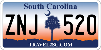 SC license plate ZNJ520