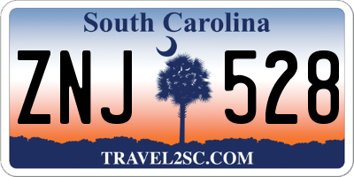 SC license plate ZNJ528