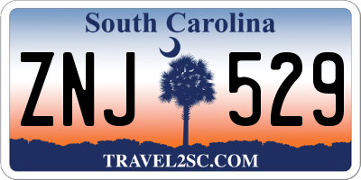 SC license plate ZNJ529