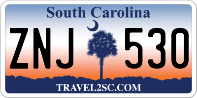 SC license plate ZNJ530