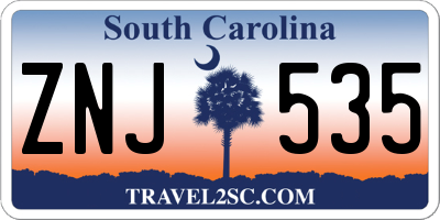 SC license plate ZNJ535