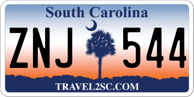 SC license plate ZNJ544