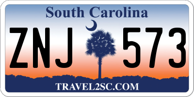 SC license plate ZNJ573