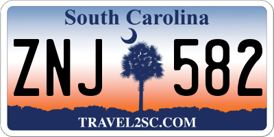 SC license plate ZNJ582
