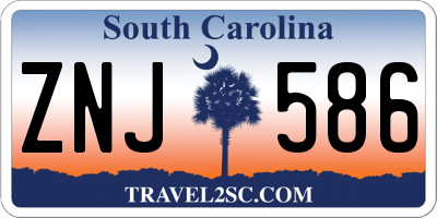 SC license plate ZNJ586