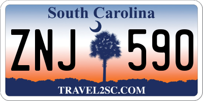 SC license plate ZNJ590