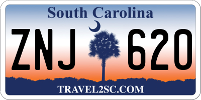 SC license plate ZNJ620