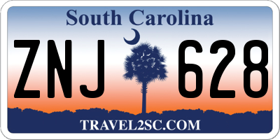 SC license plate ZNJ628