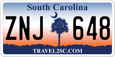 SC license plate ZNJ648