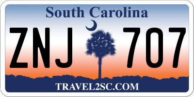 SC license plate ZNJ707