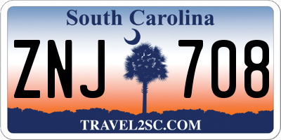 SC license plate ZNJ708