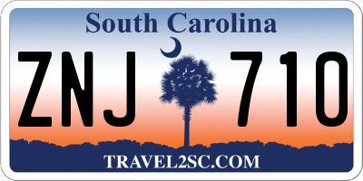 SC license plate ZNJ710