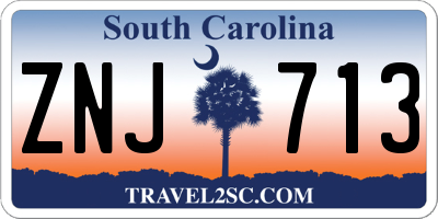 SC license plate ZNJ713