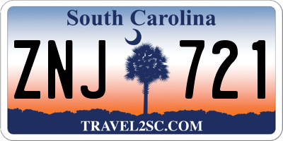 SC license plate ZNJ721