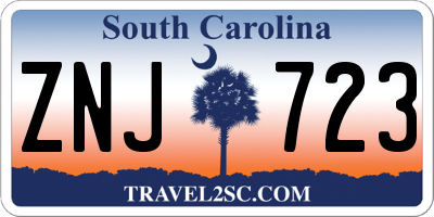 SC license plate ZNJ723