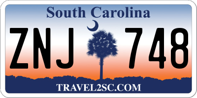SC license plate ZNJ748