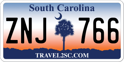 SC license plate ZNJ766