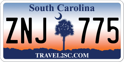 SC license plate ZNJ775