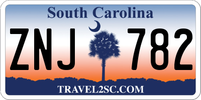 SC license plate ZNJ782